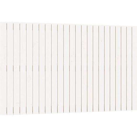 Maison Exclusive - Testiera da Parete Bianca 147x3x90 cm in Legno Massello di Pino