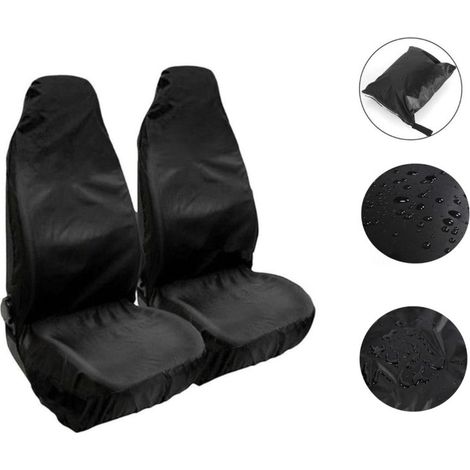 1 + 1 Schutzset – Sitzschutzbezug für Vordersitze, wasserdicht, für Auto, Bus, Van, Jeep usw., 132 x 54 cm