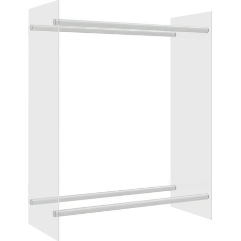 Maison Exclusive - Porta Legna Trasparente 80x35x100 cm in Vetro Temperato (1/5)