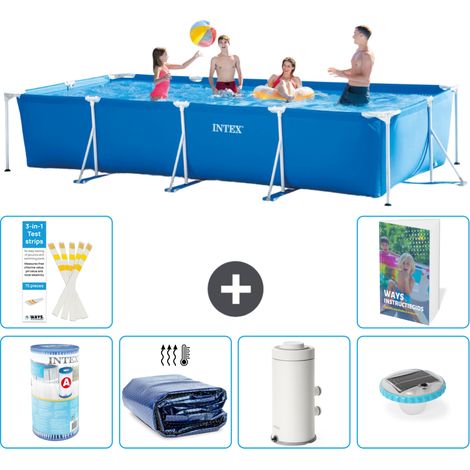 Rechteckiger Frame Pool - 450x220x84 cm - 7-teilig S101