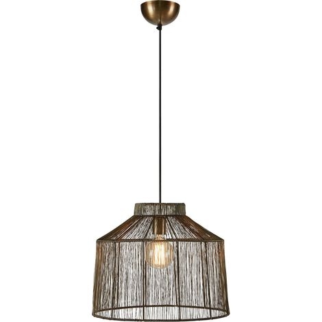 Suspension 1xe27 40w max en laiton antique 42 cm - markslojd - capanna 88854860 88854860 88854860 88854860 (1/3)