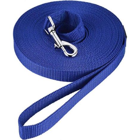 Corde de traction longue pour chiens et chats (10 m, bleue) (1/5)