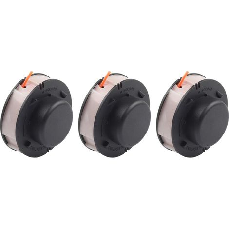 Hilo de desbrozadora de 3 piezas de 1,6 mm x 5 m y carrete para los modelos FSA56, FSE41, FSE52, PP500 – Compatible con STIHL FSA 56 FSE 41 52, carrete de repuesto de plástico robusto para desbrozador (1/4)