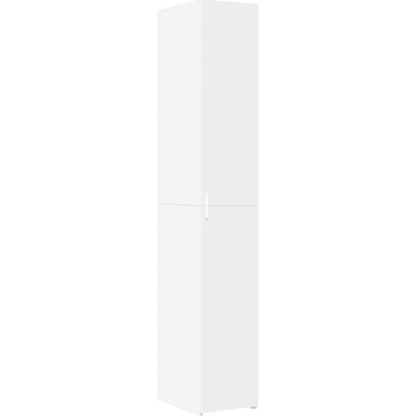 Credenza buffet cassettiera mobile contenitore organizer cucina soggiorno soggiorno alto 30 x 42,5 x 185 cm derivati del legno bianco 020032255