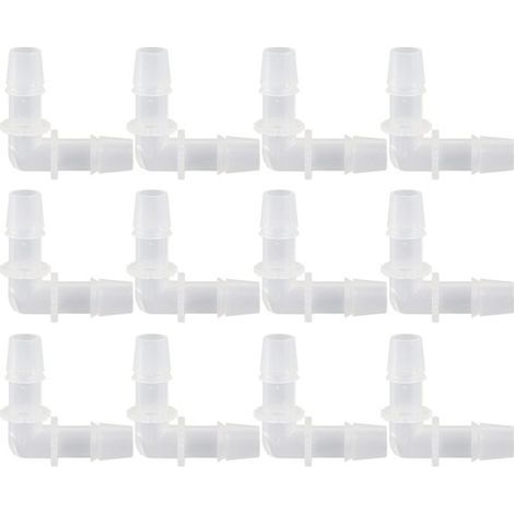 BelleRise - 12pcs coudes PP – 11,1 mm – étanches sans outil – aquarium labo (1/5)
