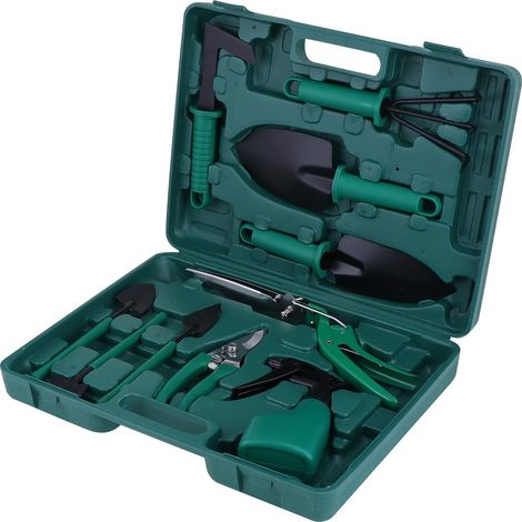 Gartengeräte-Set – inklusive Tragetasche und Handschuhen, komplettes Set für Pflanzen- und Gemüsegärten