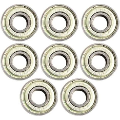 FOGCITY - Lot de 8 roulements à roulettes scellés 608ZZ (ABEC11) en acier inoxydable (1/5)
