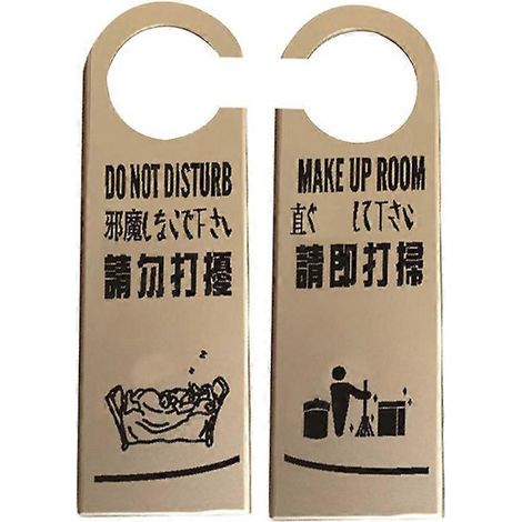 Lot de 2 cintres en plastique : panneau de porte « Ne pas déranger », cintre pour hôtel, cintre pour manteau. (1/5)