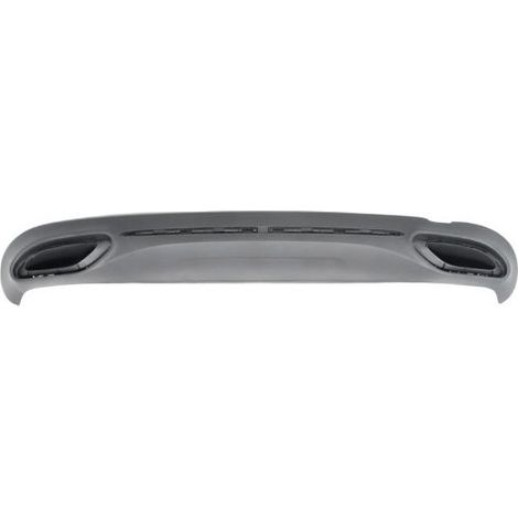 Spoiler de pare-choc arrière noir avec trous anti-brouillards 4 portes Mercedes Classe A W177 phase 1 2018-2022
