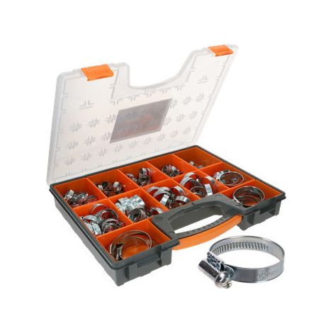 Assortiment de 97 Collier De Serrage Acier zingué W1 - 1 pièce (1/3)