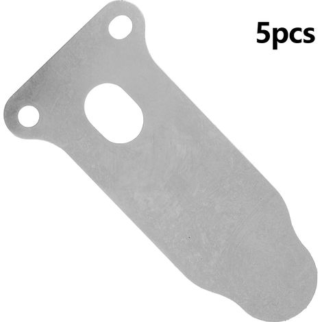 Lot de 5 plaques de soupape en forme de languette, accessoire métallique pour compresseur d'air, longueur 57 mm. (1/5)
