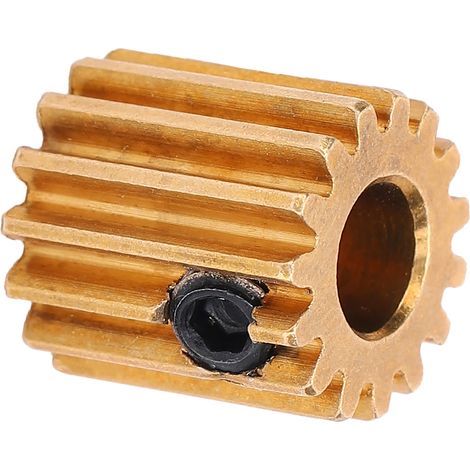 Pignon en laiton 15 dents pour équipement industriel, pièce détachée avec trou central de 6mm