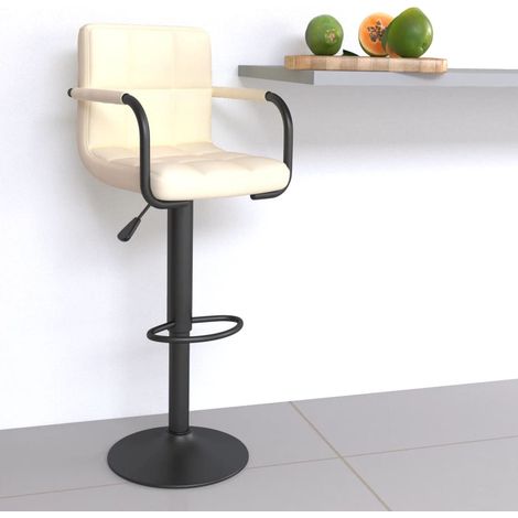 Barhocker Creme Stoff