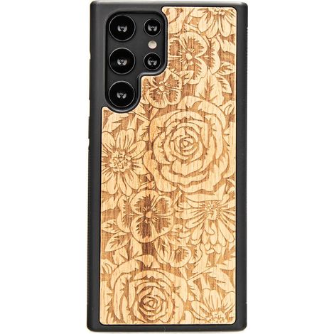Holzhülle für Samsung Galaxy S22 Ultra Roses Aniegre (1/3)