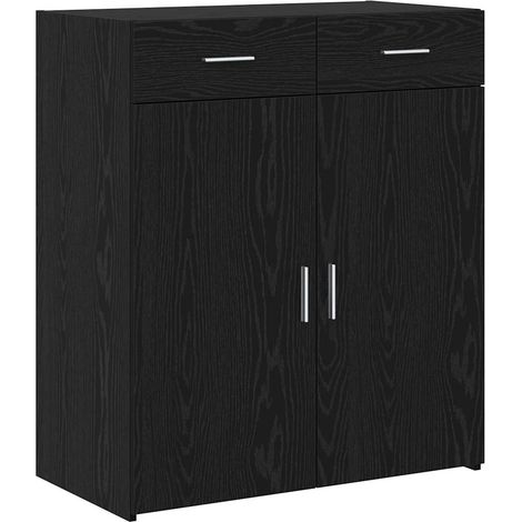 Maison Exclusive - Armadio Rovere nero 80 x 42.5 x 93.5 cm Legno multistrato