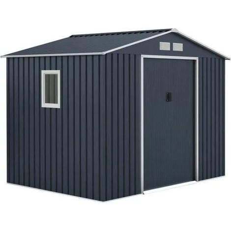 Archer Moderne Gartenhaus anthrazitgrau 4,83 m²