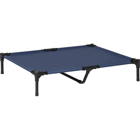PawHut Raised Dog Bed Cat Elevated Lifted Portable Camping w/ Metal Frame Red Large