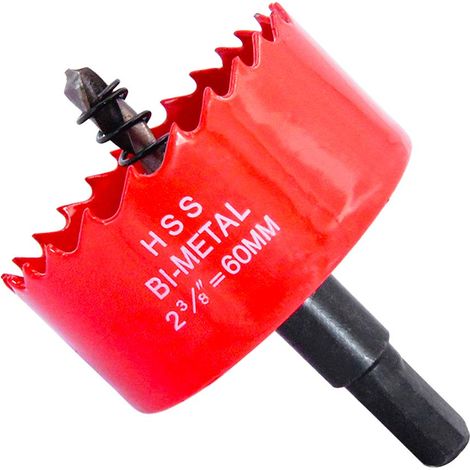 Verkauf 60-mm-Lochsäge zum Bohren von Löchern in Holz, Placoplâtre, PVC usw. Scharfes und langlebiges Bohrwerkzeug