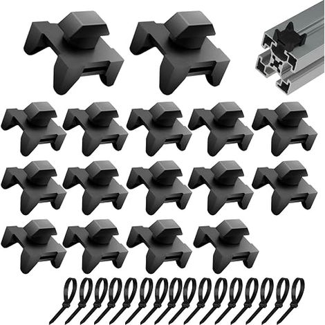 Support de Câble Clips Support de Câbles Profilé Standard Européen 15.7x7mm Bornes à Rainure Profilé Aluminium 40 x 40 mm Usage Industriel Domestique (1/5)