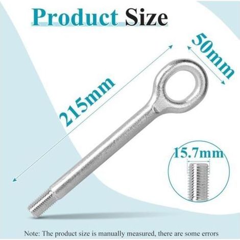 51798113 Barres de Remorquage 1612882780 Tow Hook 215 mm Compatible avec Ducato 250, Boxer, Jumper (1/5)