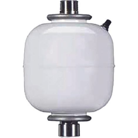 Serbatoio a membrana per applicazioni con pressoflussostato vaso/serbatoio a membrana passante 8 lt. pe max 10bar racc.1"x1"mf (