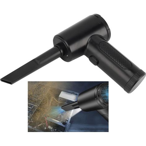 Soplador de aire inalámbrico con iluminación LED, 68 W de potencia, 3 velocidades para PC, teclado y coche – ABS/PP – Recolector de polvo eléctrico y batería de 6000 mAh (1/5)