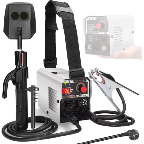 Soudeur MIG MMA, Courant Réglable, Deux Modes de Soudage, MMA-200A (1/2)