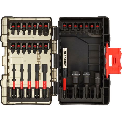FACOM Coffret De 30 Pièces D'Embouts Impacts Et Accessoires 1/4" - EN.1J30PB