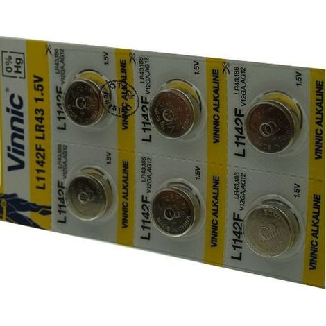 Pack de 10 piles Vinnic pour VINNIC LR1142 (1/2)