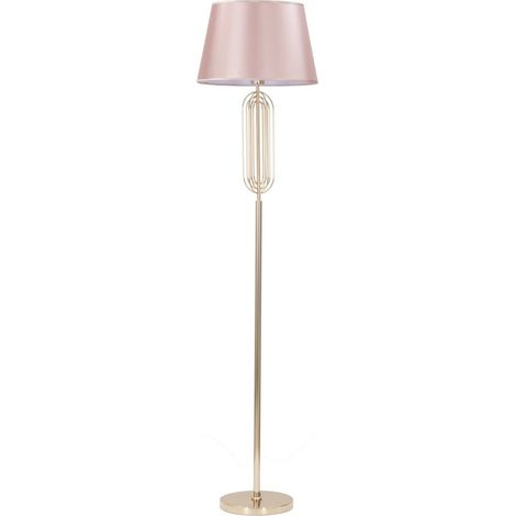Lampadaire Design en Métal "Krista" 168cm Rose & Or