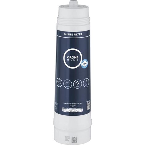 GROHE 40430001 Blue Filter Cartridge - Replacement Filter for GROHE Blue and GROHE Red Water Systems for Fresh Filtered Water