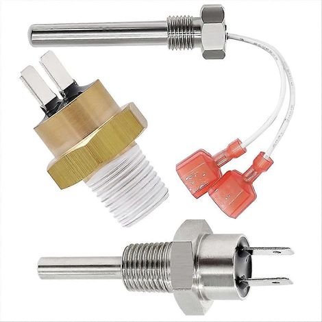 Schornsteinsonde 42002-0024S, Sicherheitsthermostat 42001-0063S, Abgassensor für Heizkessel, Überhitzungsschalter, Ersatzteil, Doppelset, kompatibles Heizgerät, zuverlässiger Ersatz. (1/5)
