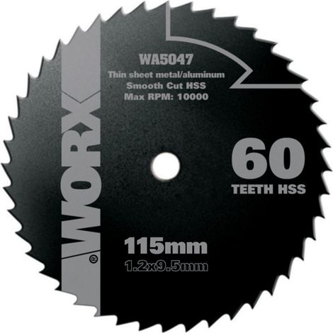 Worx Nr Wa5047 Disco Hss Worxsaw Nr 60Z D-120Mm