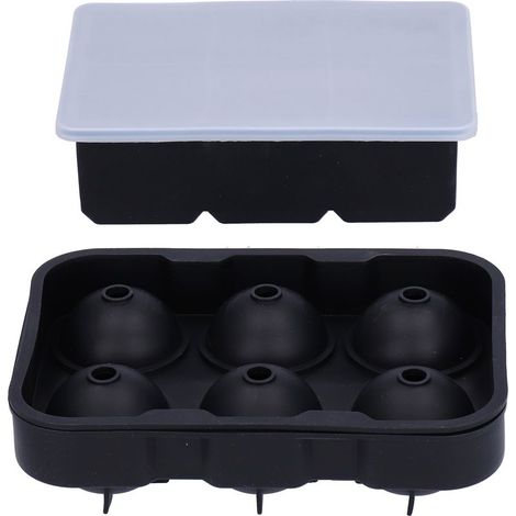 2 Moules à Glaçons en Silicone 6 Alvéoles, Anti-Adhérents, Fabricant de Glaçons DIY, Accessoires de Cuisine