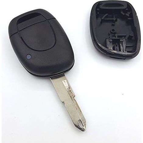 Coque de clé Compatible avec Renault Twingo Clio Kangoo Espace Laguna Megane Master 1 Bouton n°1 (1/4)