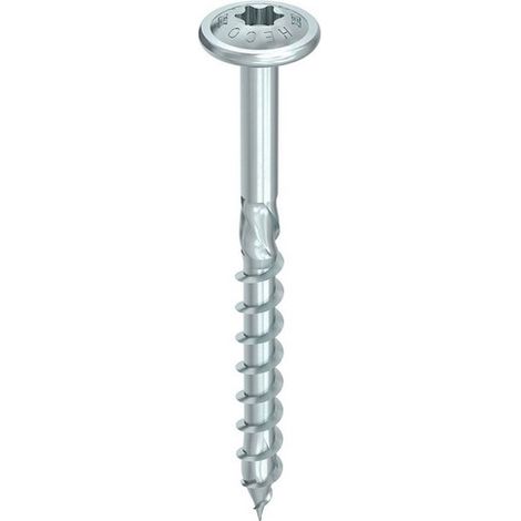 Vite HECO-Topix-Plus - Ø6x100mm - Testa tonda larga - Filettatura parziale - T30 - Confezione da 100 - 61117