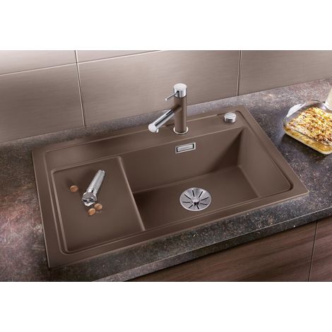 Blanco Zenar XL 6 - Silgranitspüle, 78x51 cm, mit Ablaufsystembedienung, Anthrazit 523774 (1/4)