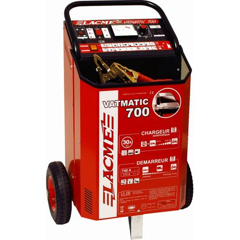 Ladegerät Starterbatterie LACME Vatmatic 700 12 V. Lädt 30 A. Startet 700 A - 512400 (1/2)