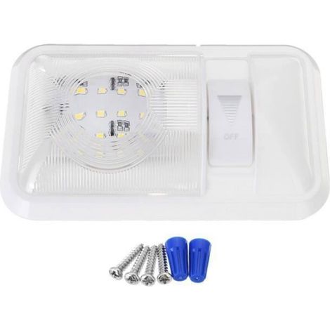 NEUFU RV Plafonnier de Camping-car 12V Lampe LED Ampoule Lumière Eclairage Intérieur Pour Véhicule Bateau Multicolore PLAFONNIER (1/4)