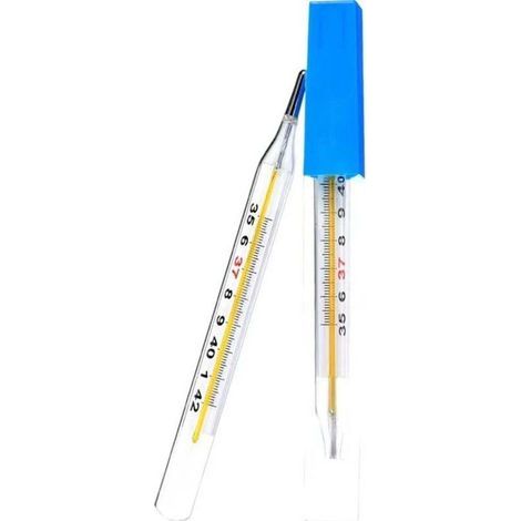3 pièces thermomètre médical en verre au mercure mesure de la température corporelle du bébé adulte (1/4)