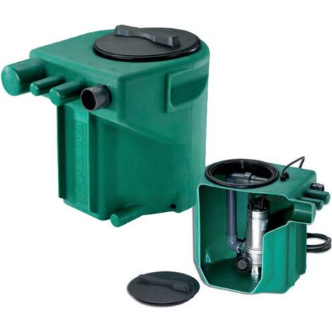 ELETTROPOMPA POMPA FOSSA BIOLOGICA LOWARA DOMO 7VX/B CON VASCA MIDIBOX (29495) (1/5)