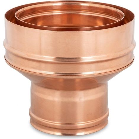 Maka Aumento Canna Fumaria Doppia Parete Aria Inox Rame Ø 130 a 150 mm (1/5)