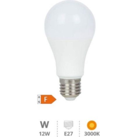 FPLUS bombilla led standard 12 w 3000k (caja 10) , Bombilla LED estándar A60 12W E27 3000K - Libertina