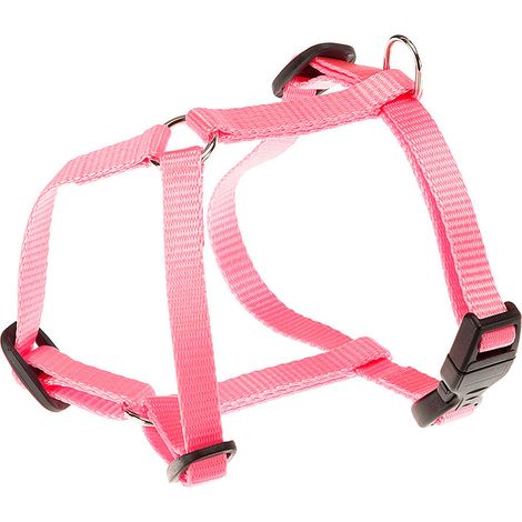 Ferplast CHAMPION P Pettorina in nylon per cani. Vari colori, varie misure.. Variante EXTRA SMALL - Misure: A: 22-28 cm B: 25-38 cm 10 mm - Rosa
