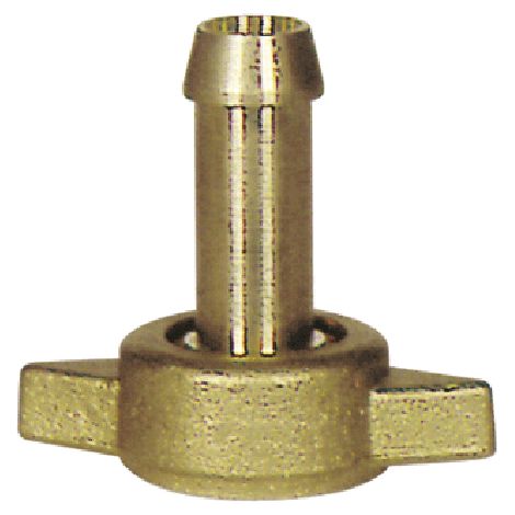 6 raccordo portagomma 8 mm con girello alettato ottone irrorazione tubo pompa (1/2)