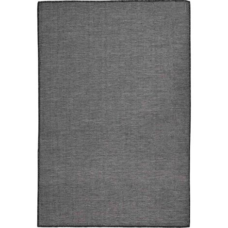 vidaXL Alfombra de exterior de tejido plano gris 120x170 cm (1/5)