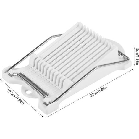 Trancheur Fromage 10 Fils en Inox Coupe Viande Manuel Coupe-Fromage Eplucheur Idéal pour Trancher Le Jambon Fromage Beurre (1/4)