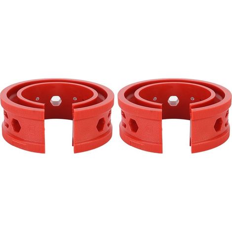 2 pieces/set SEBS red car shock spacers shock glue pad springs tool maintenance automatic (D) (1/5)