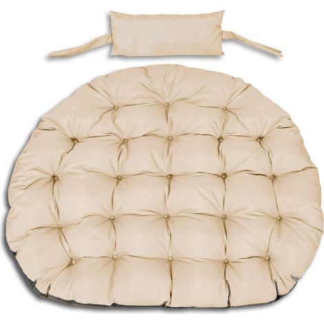 Gartenkissen 120 cm für Hängesessel Storchennest, wasserdicht, beige