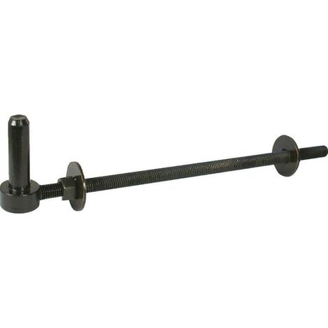 Afbat – Gond de poteau traversant noir – Diamètre 14mm – Système traversant avec rondelles et écrous – Pour portail battant en bois